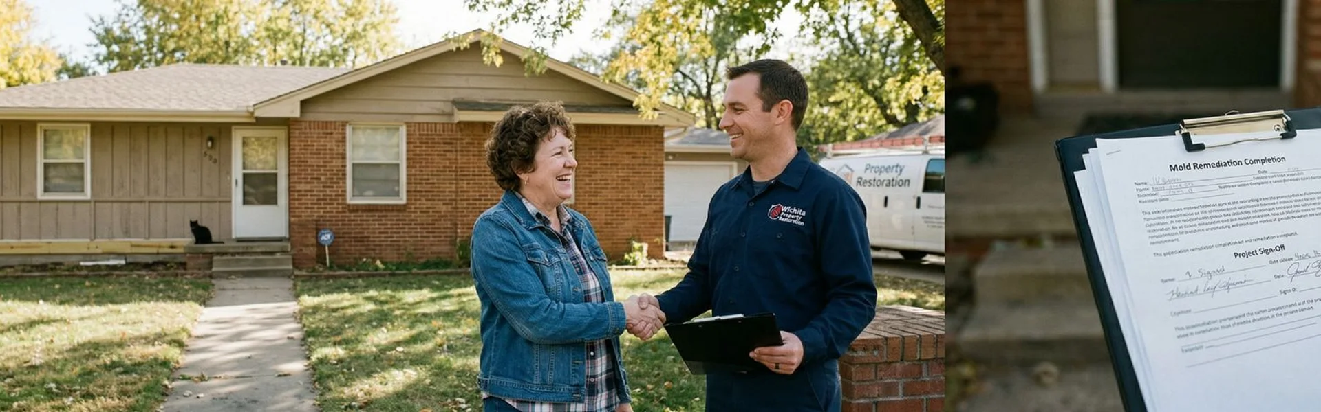 Satisfied customer after restoration